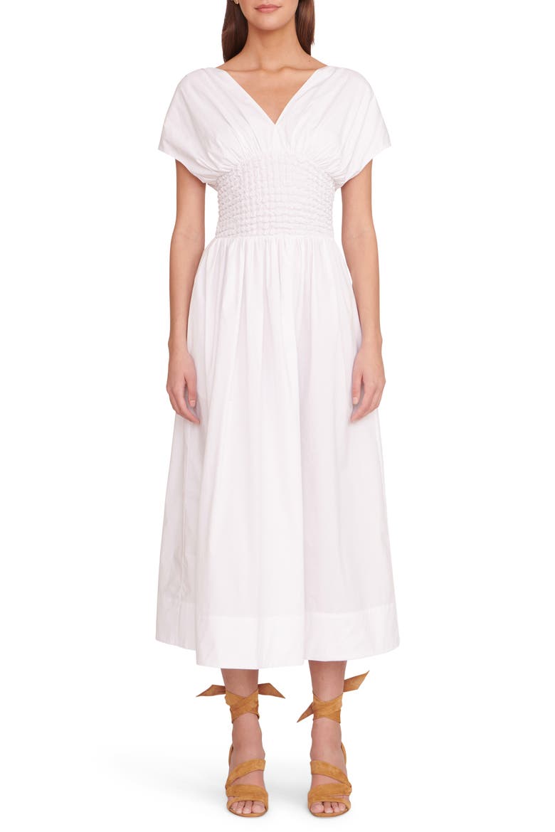 Jackson Fit & Flare Dress, Main, color, WHITE