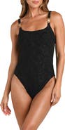L'AGENCE Remi Ornate Terry One-Piece Swimsuit