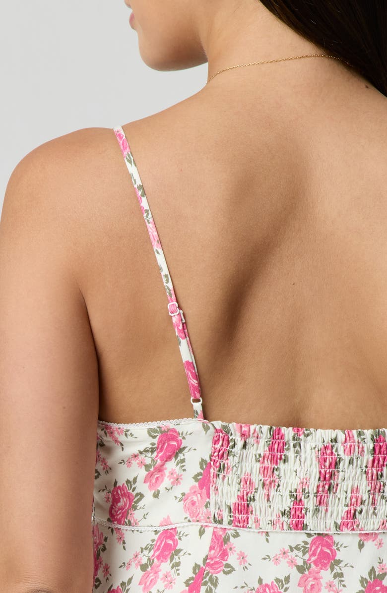 Florence by Mills Floral Square Neck Mini Sundress, Alternate, color, Vintage Floral