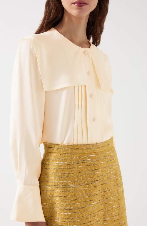 Lk Bennett Olive Sailor Shirt In Ivory