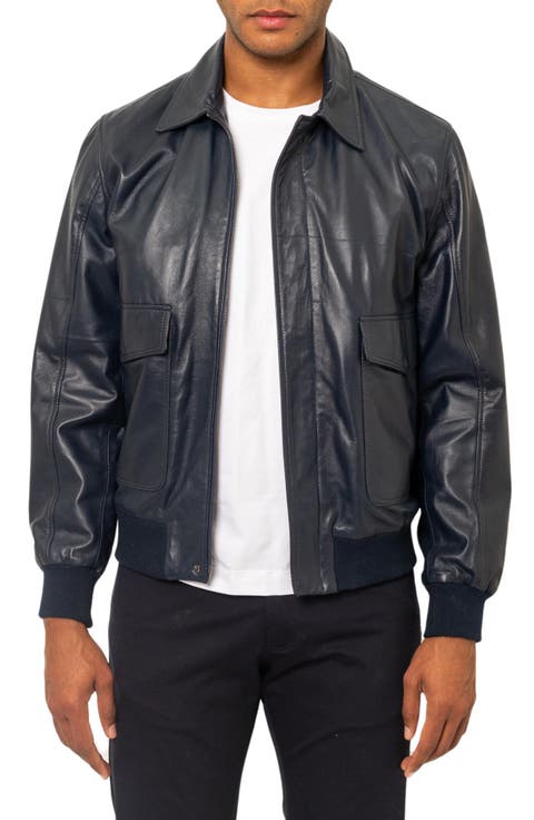 Leather Bomber Jacket