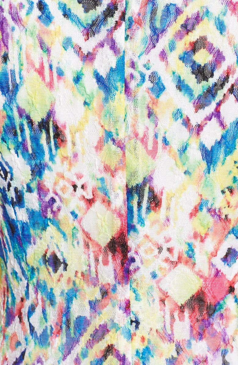 Ellen Tracy Print Ruched Maxi Dress, Alternate, color,