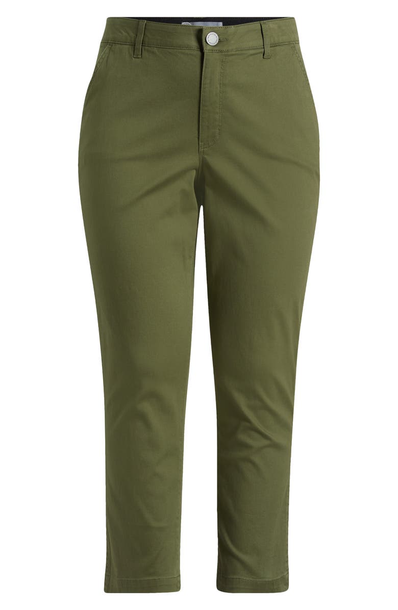 Wit & Wisdom Skyrise Ankle Slim Straight Leg Twill Pants, Alternate, color, Celadon