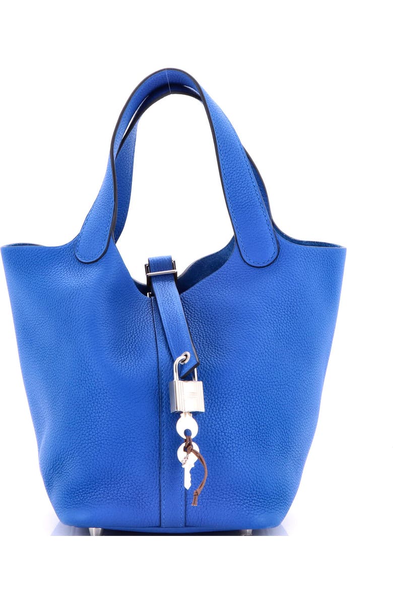 Pre-Owned Hermes Picotin Lock Bag Maurice PM, Main, color, Bleu France