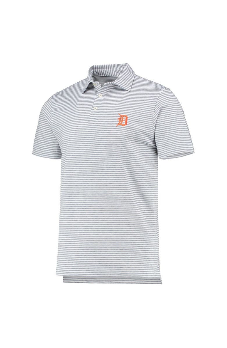 vineyard vines Men's Vineyard Vines Gray Detroit Tigers Heathered Winstead Sankaty Polo, Alternate, color, 