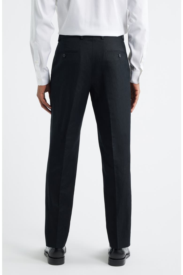 Linen Blend Pants, Alternate, color, BLACK