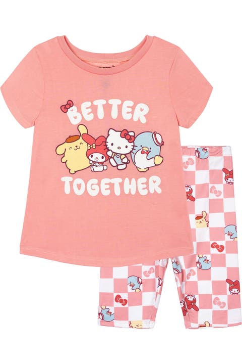 2-Piece T-Shirt and Bike Shorts Set