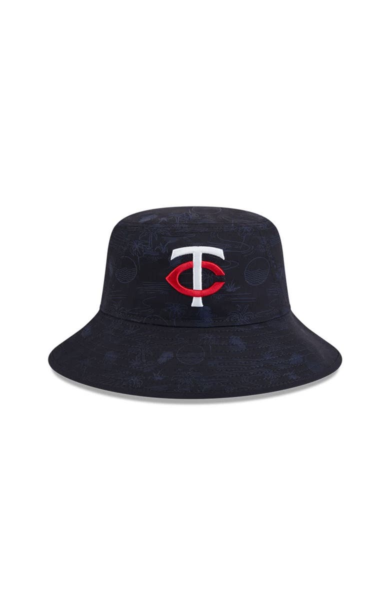 New Era Youth New Era  Navy Minnesota Twins 2025 Spring Training All Over Print Bucket Hat, Alternate, color, 