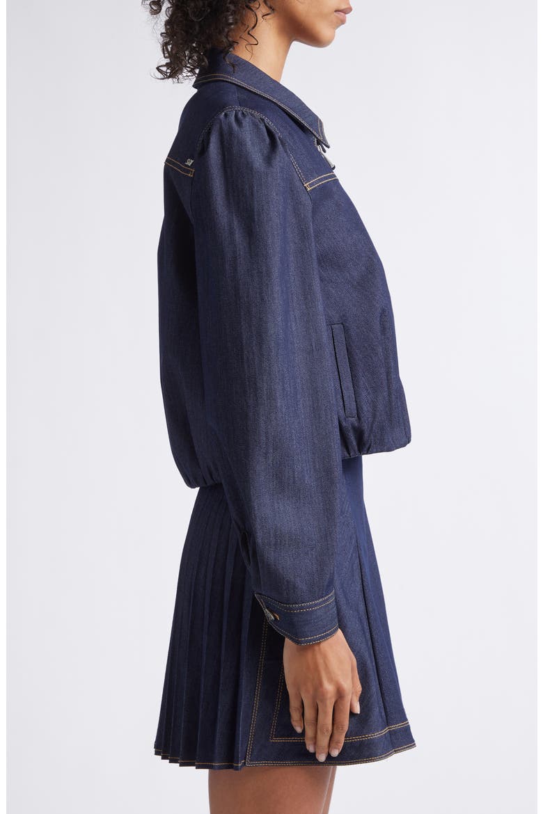Estella Denim Jacket, Alternate, color, INDIGO