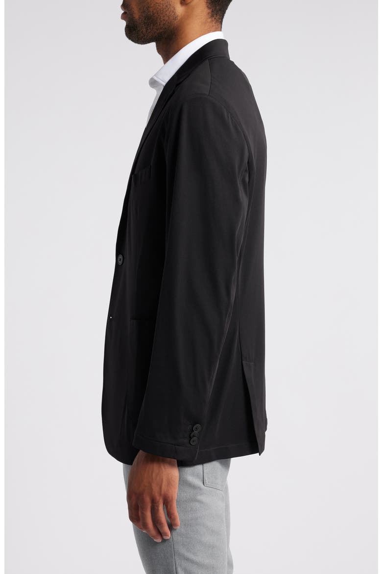 XC Flex® Solid Black Knit Sport Coat, Alternate, color, BLACK