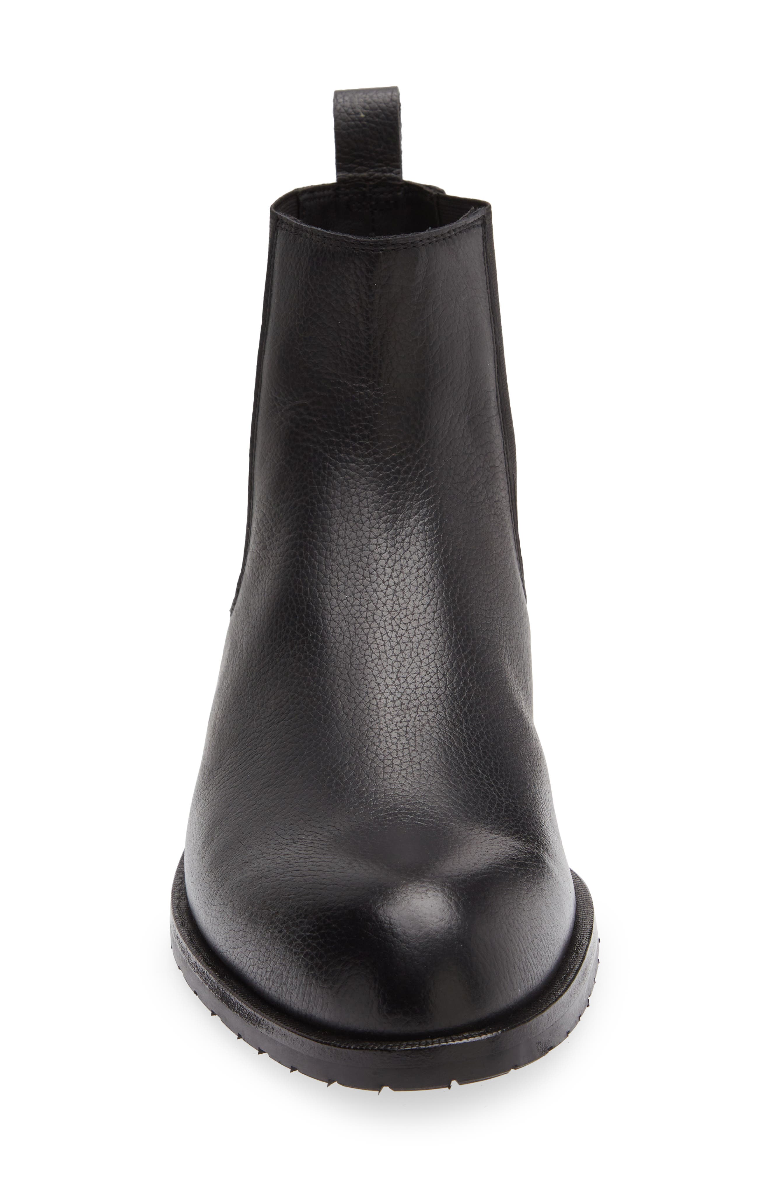 Tayil Leather Chelsea Boot, Alternate, color, BLACK