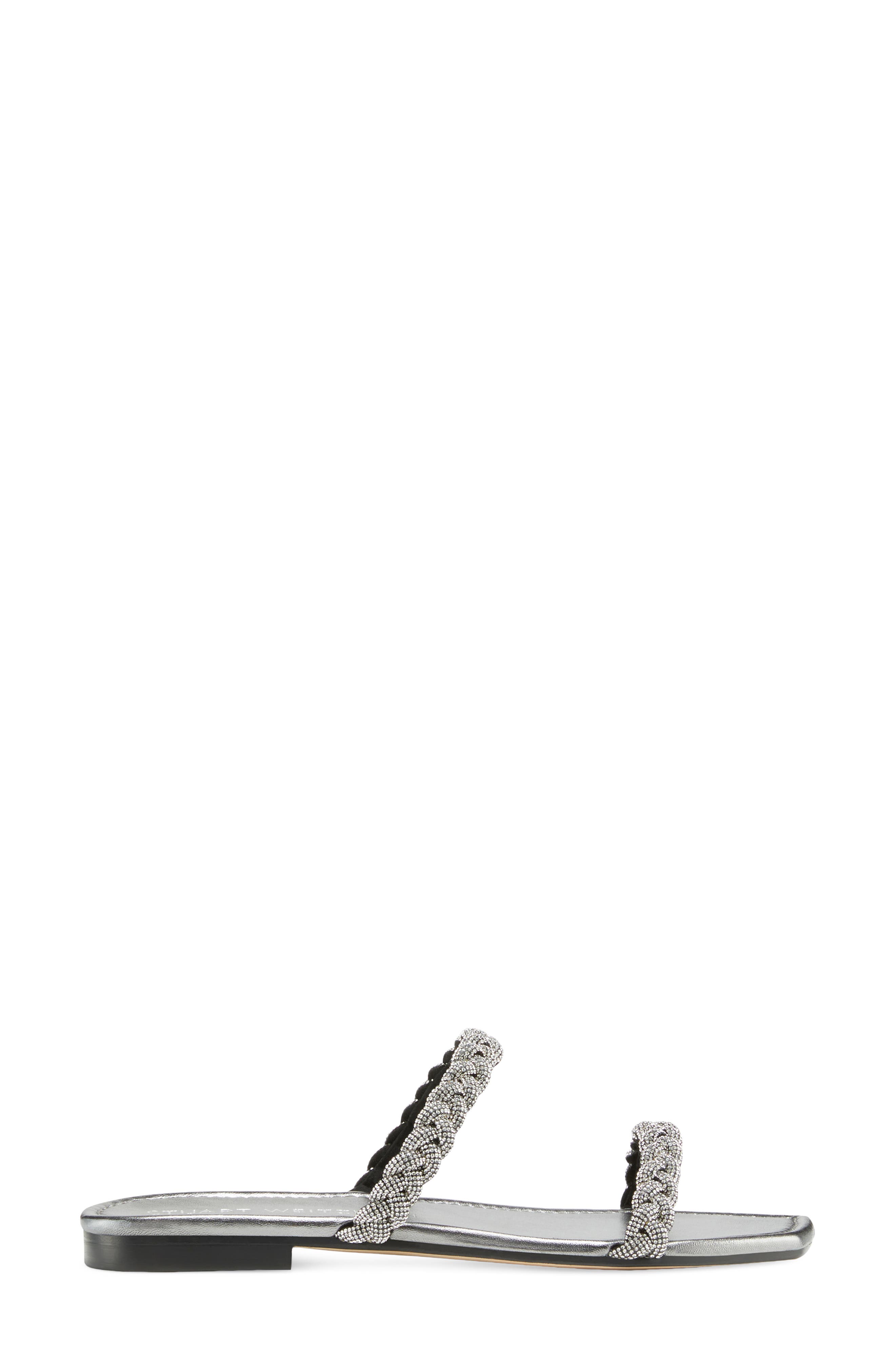 Addison Slide Sandal, Alternate, color, GUNMETAL