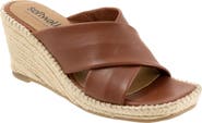 SoftWalk® Hastings Espadrille Platform Wedge Slide Sandal