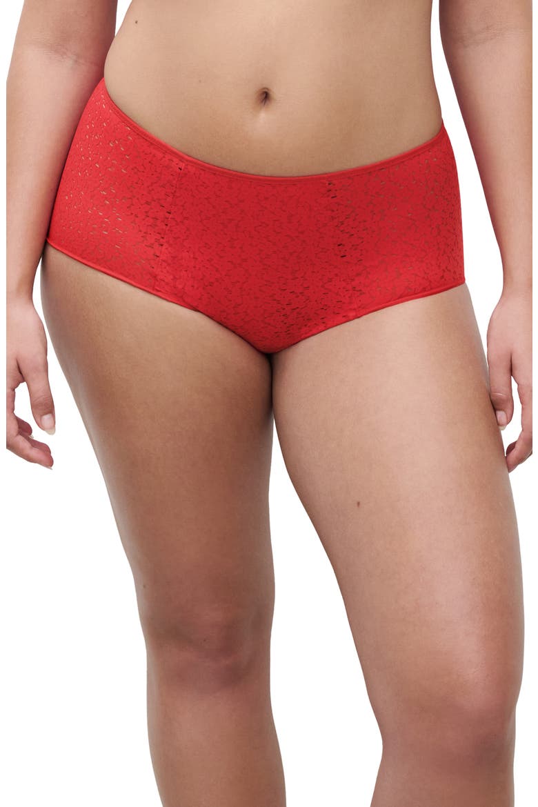 Norah Comfort High Waist Briefs, Main, color, POPPY RED