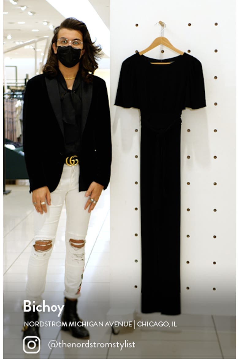 Flutter Sleeve Jersey Jumpsuit video