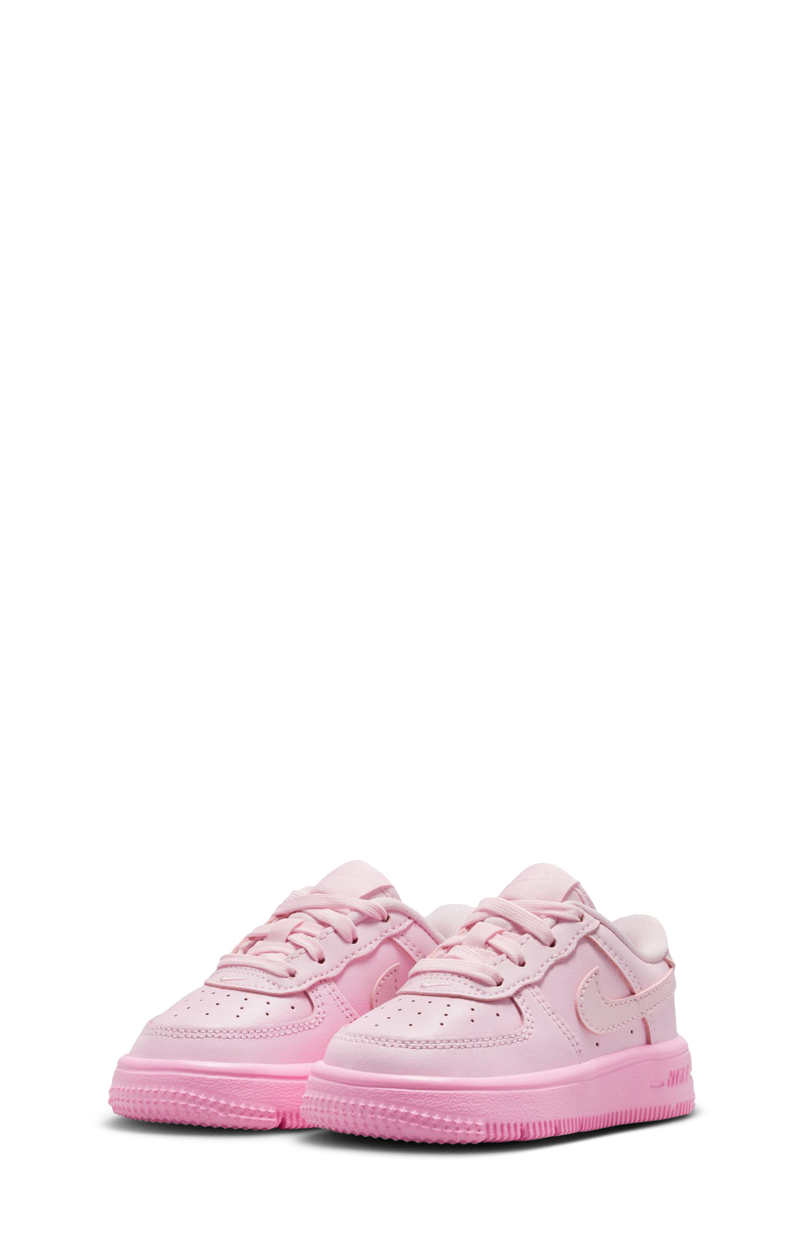 Kids' Air Force 1 Sneaker, Alternate, color, 601 PNKFOM/PNKFOM