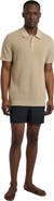 Onia Cotton Textured Knit Polo