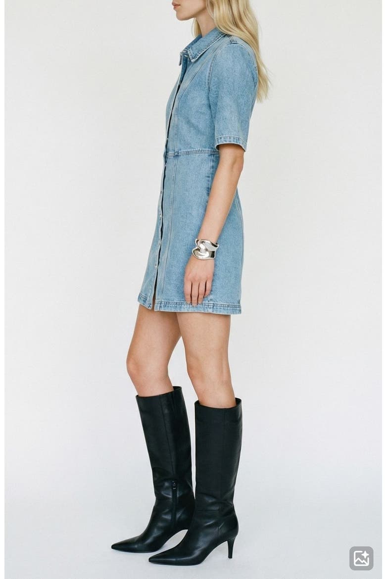 Daisy Denim Dress, Alternate, color, LIGHT BLUE DENIM