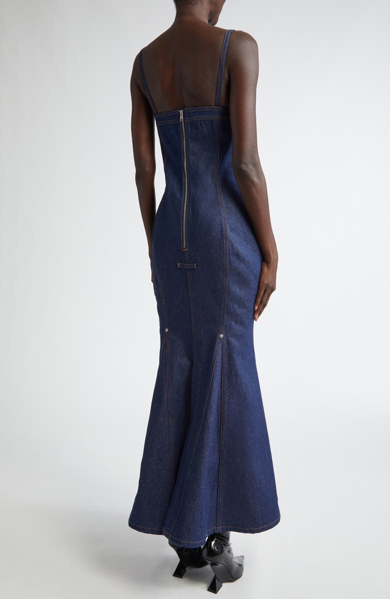 Jean Paul Gaultier Denim Mermaid Maxi Dress, Alternate, color, 