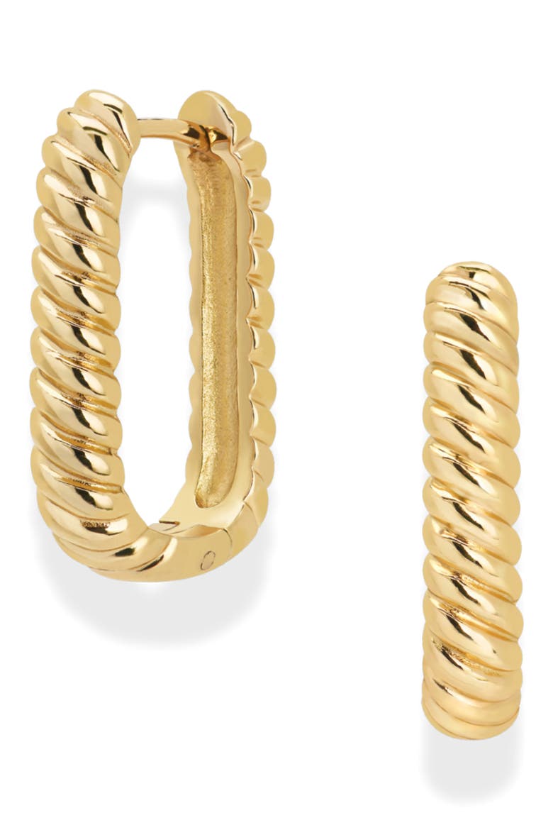 Pamela Rope Hoop Earrings, Main, color, GOLD