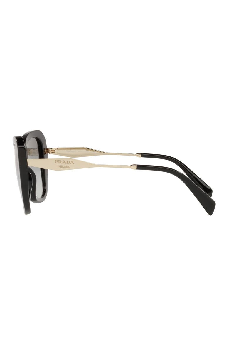 54mm Cat Eye Sunglasses, Alternate, color, BLACK/ GREY GRADIENT