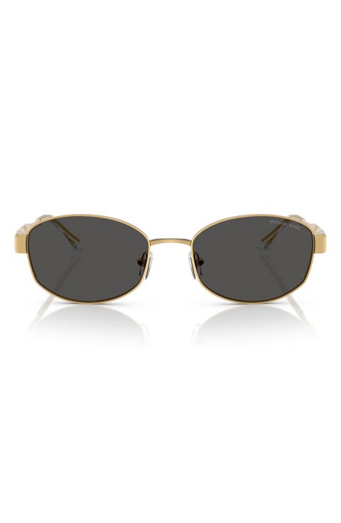56mm Oval Sunglasses