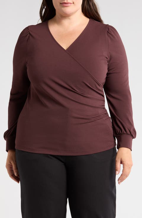 Brown Plus-Size Blouses | Nordstrom