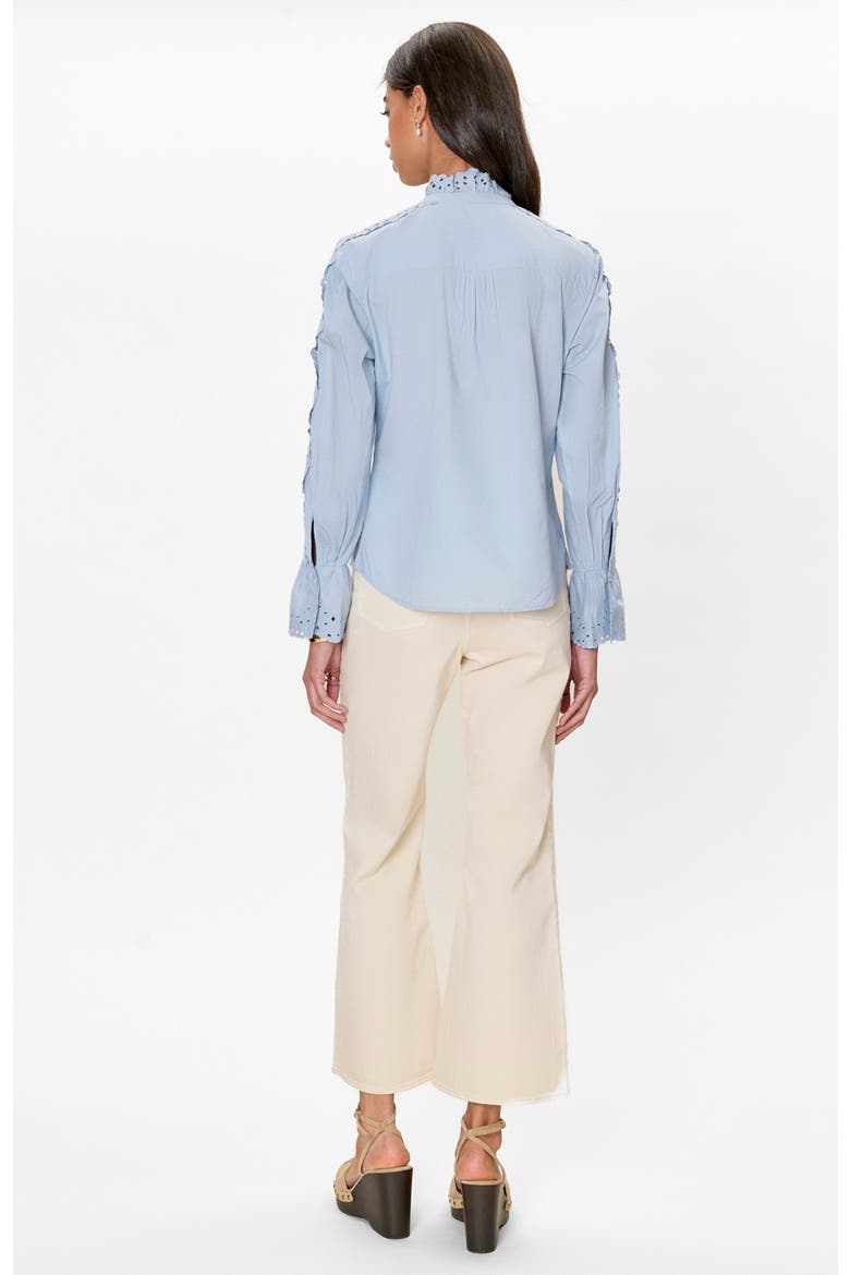 Lorelai Embroidered Shirt, Alternate, color, Chambray