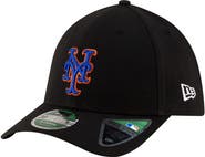 New Era Men's New Era Black New York Mets Alternate Player Replica 39THIRTY M-Crown Flex Hat