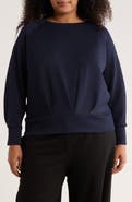 Catherine Catherine Malandrino Long Sleeve Scuba Knit Top