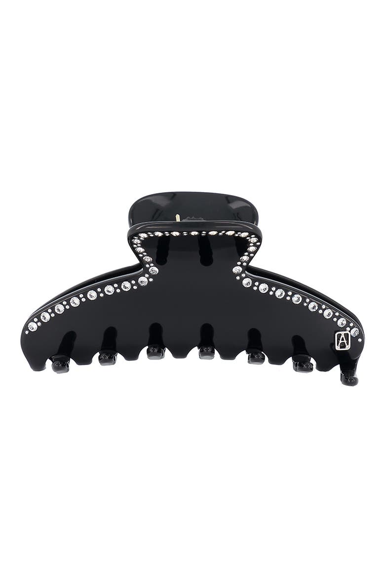 Crystal Embellished Jaw Clip, Main, color, BLACK
