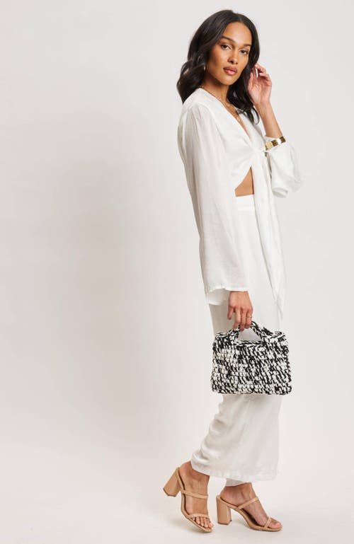 Moda Luxe Nya Tote In Black Ivory