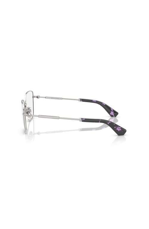 Burberry 56mm Cat Eye Optical Glasses In Metallic