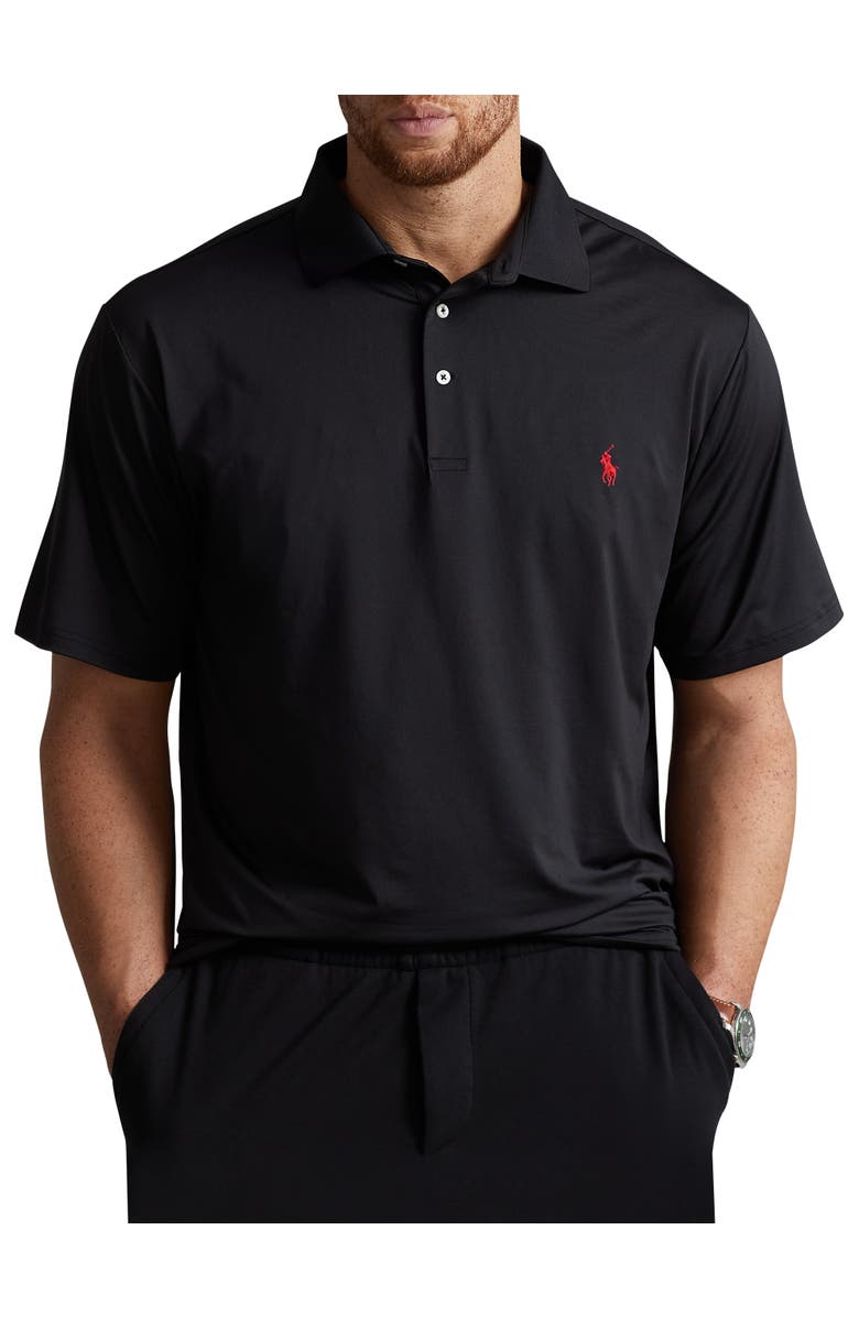 Polo Ralph Lauren Big & Tall Performance Polo Shirt, Alternate, color, Black