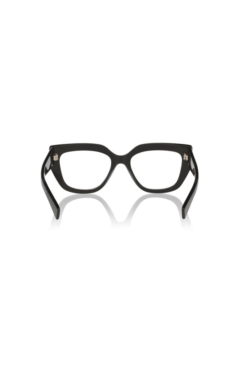 Gucci 53mm Cat Eye optical glasses, Alternate, color, Black