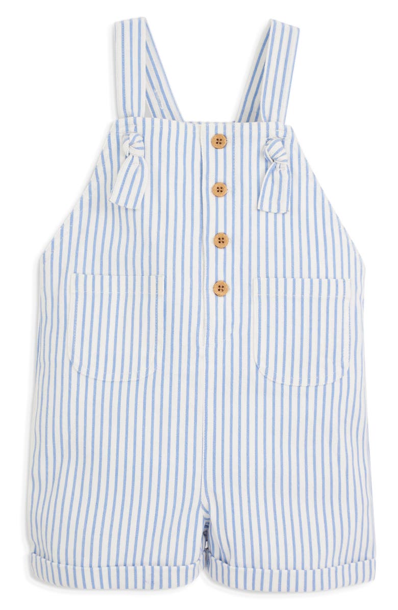 JOJO MAMAN BEBE Stripe Overalls, Main, color, Blue