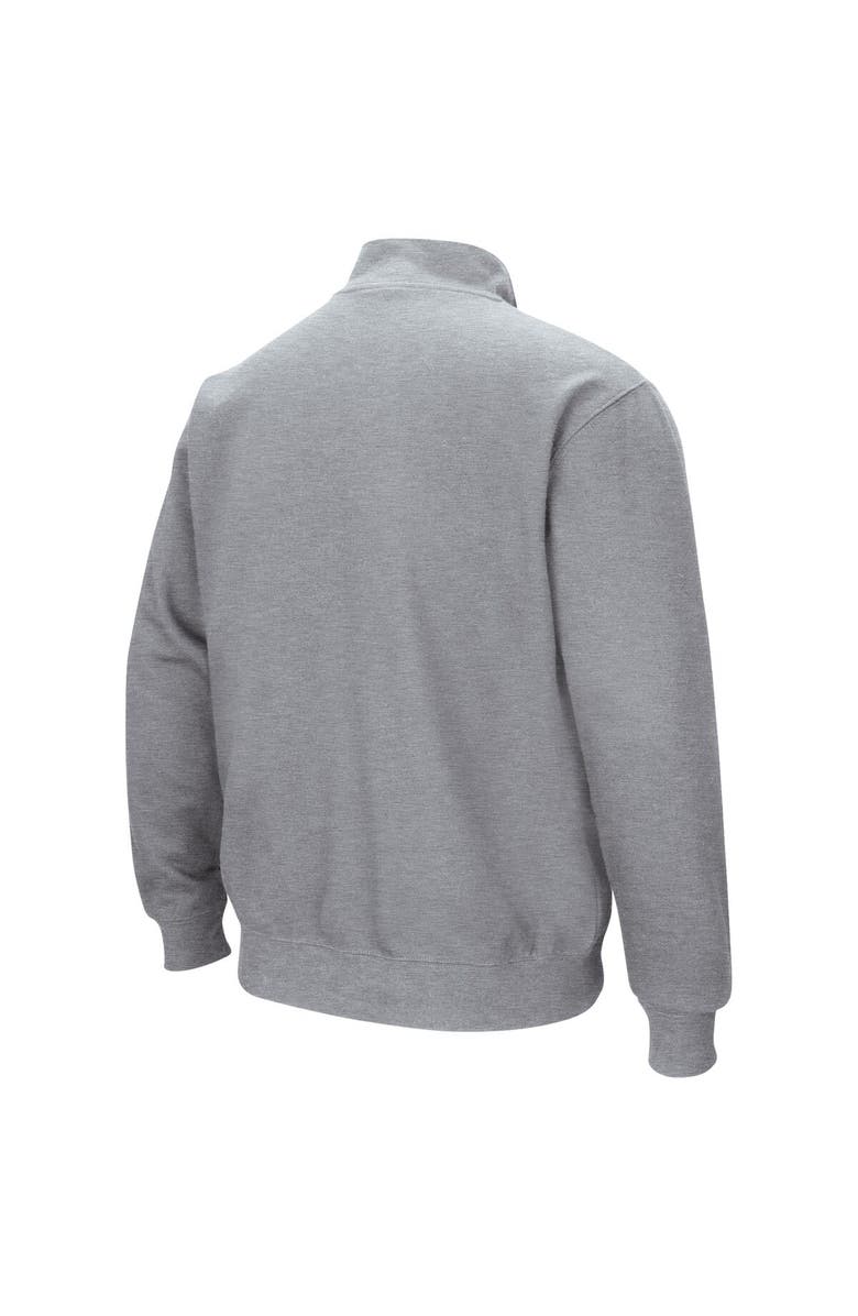 COLOSSEUM Men's Colosseum Heathered Gray Baylor Bears Tortugas Team Logo Quarter-Zip Jacket, Alternate, color, Heather Gray