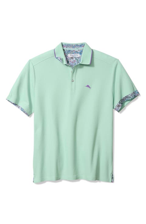 Azul Gardens Five O'Clock IslandZone® Piqué Performance Polo