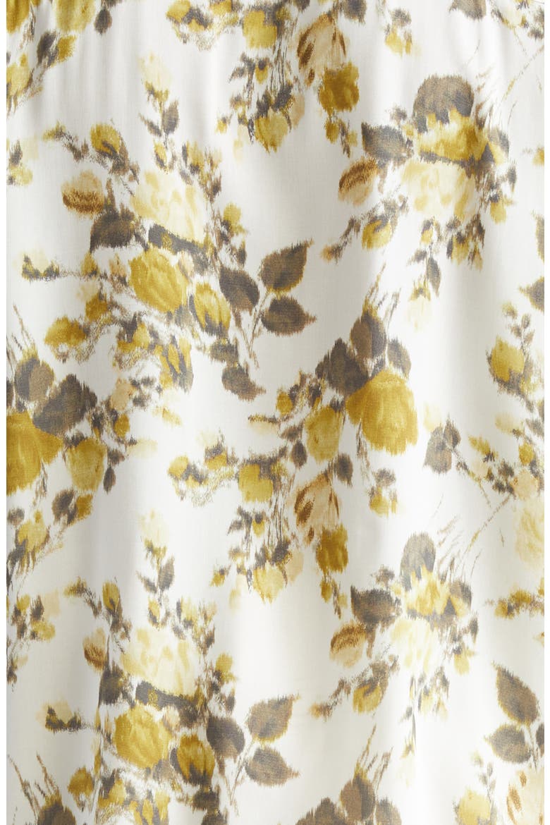 Floral Print Camp Shirt, Alternate, color, ANIS/ IVOIRE