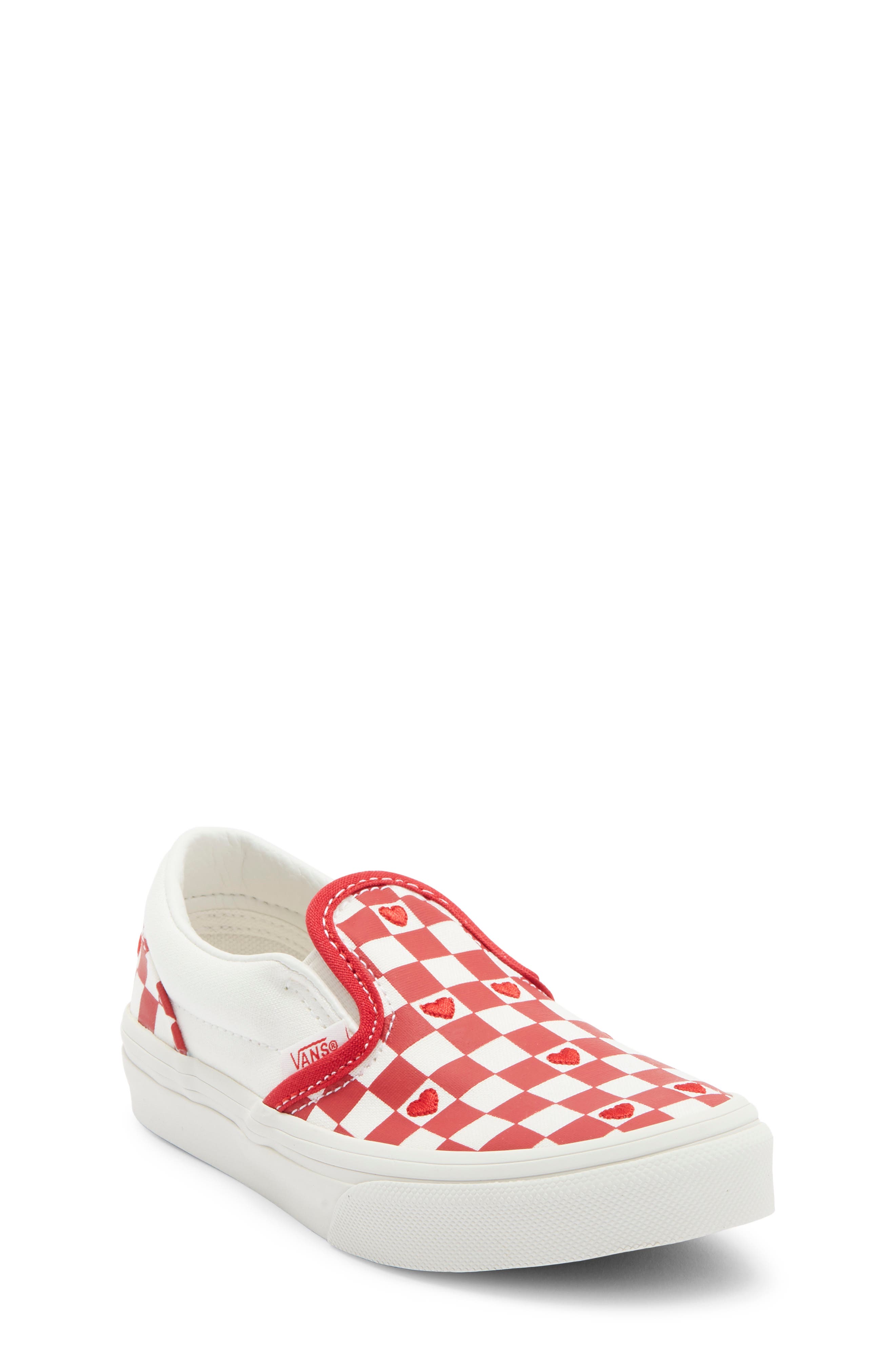Vans Kids' Classic Slip-On Sneaker, Main, color, Valentines Red/True White