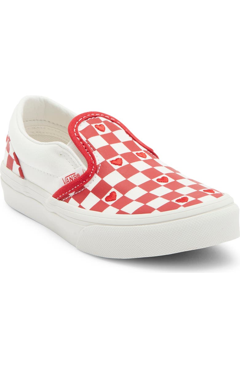 Vans Kids' Classic Slip-On Sneaker, Main, color, Valentines Red/True White