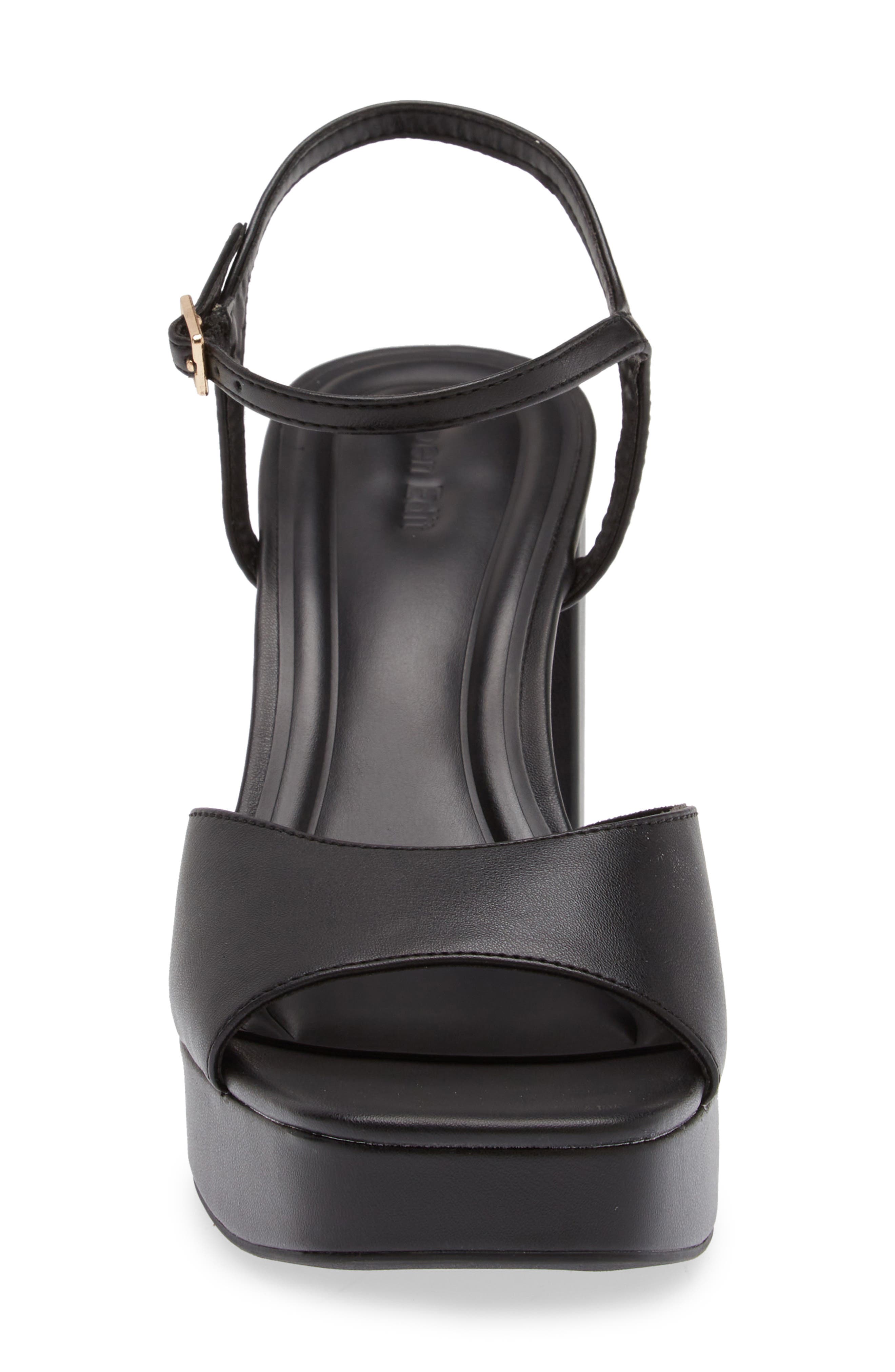 Open Edit Whitney Block Heel Sandal, Alternate, color, Black