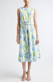 Oscar de la Renta Allium Cotton Poplin Dress