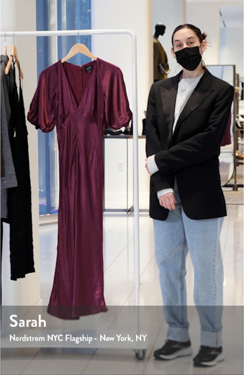 Everleigh Satin Midi Dress, sales video thumbnail