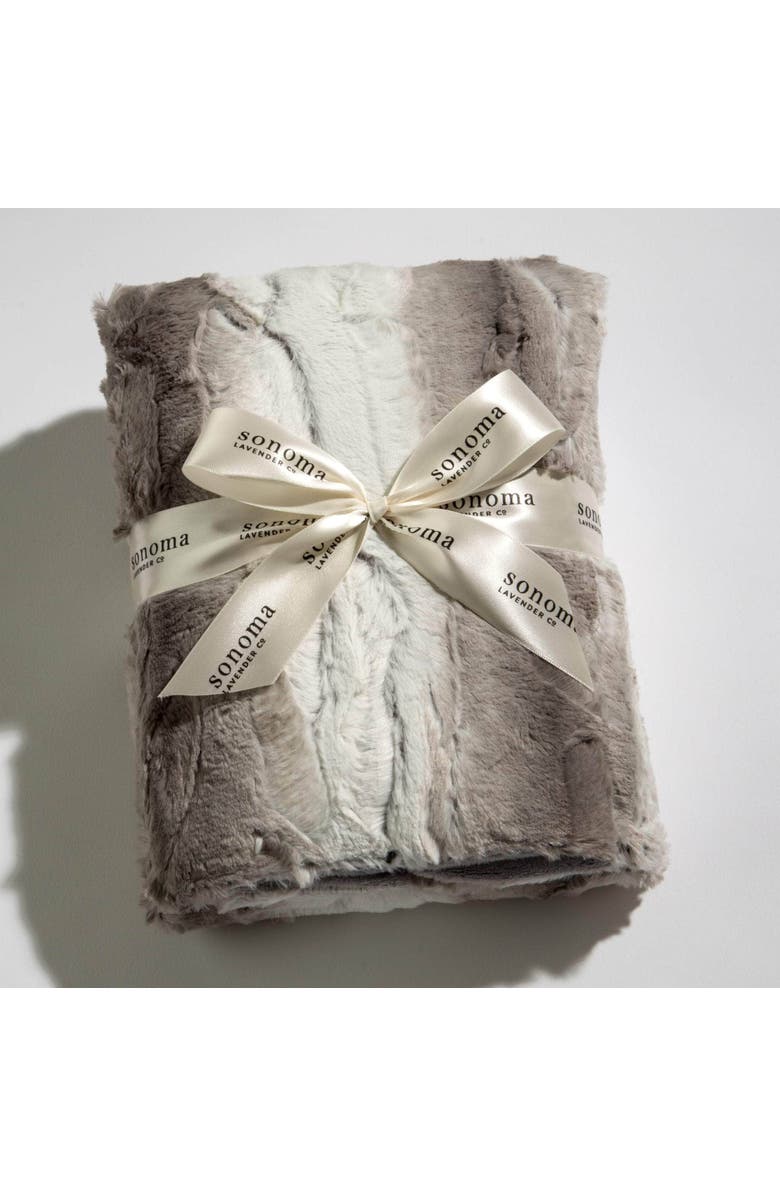 Sonoma Lavender Lavender Spa Blankie, Main, color, Angora Platinum