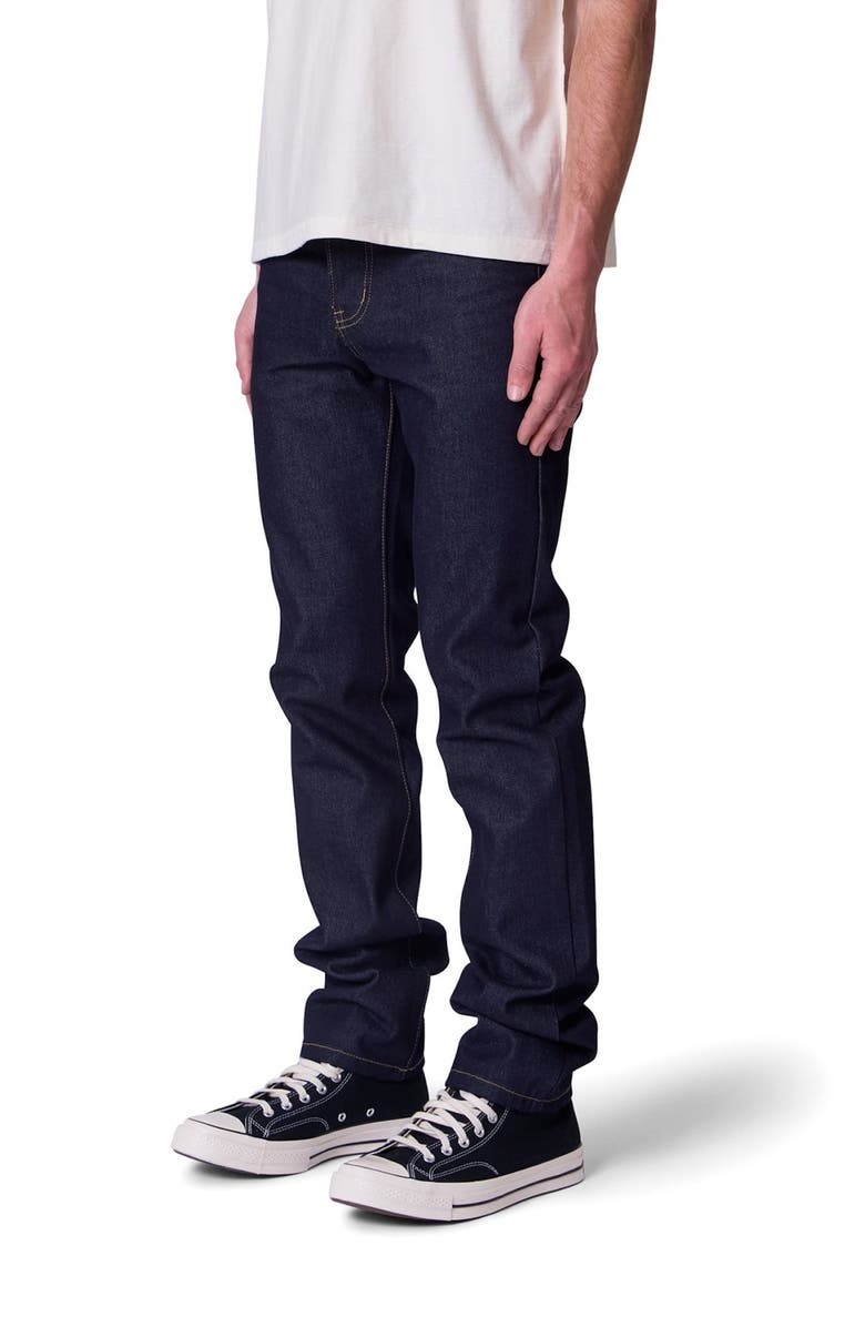 mnml Raw Slim Fit Jeans, Alternate, color, Rinsed Indigo
