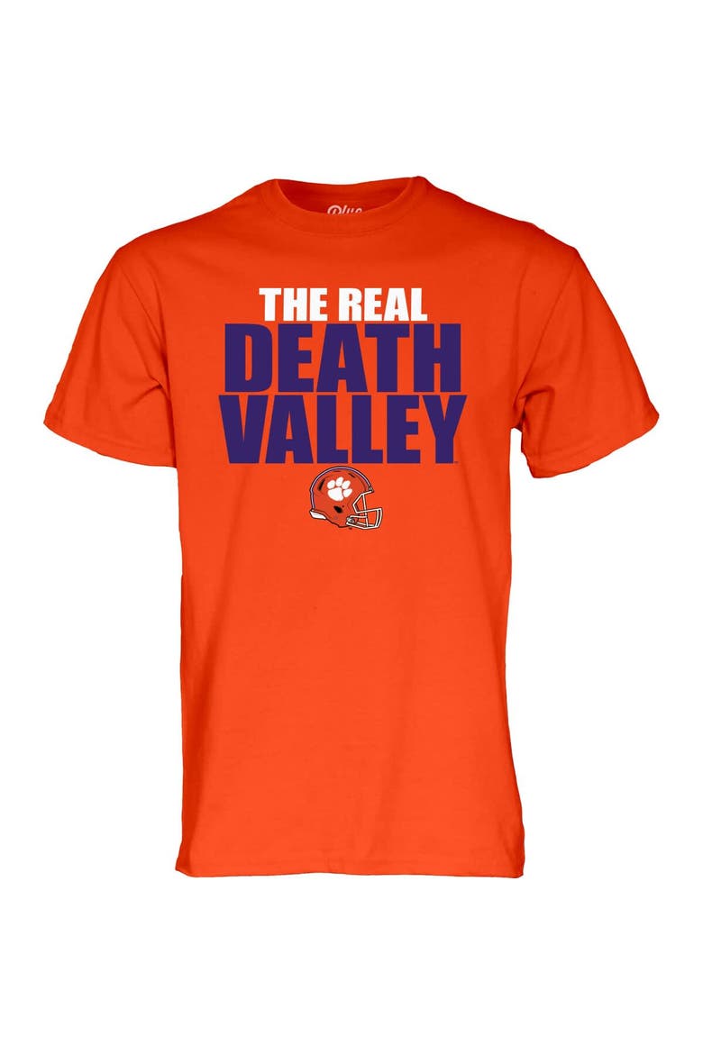 Unisex Blue 84 Orange Clemson Tigers The Real Death Valley T-Shirt, Alternate, color, Orange