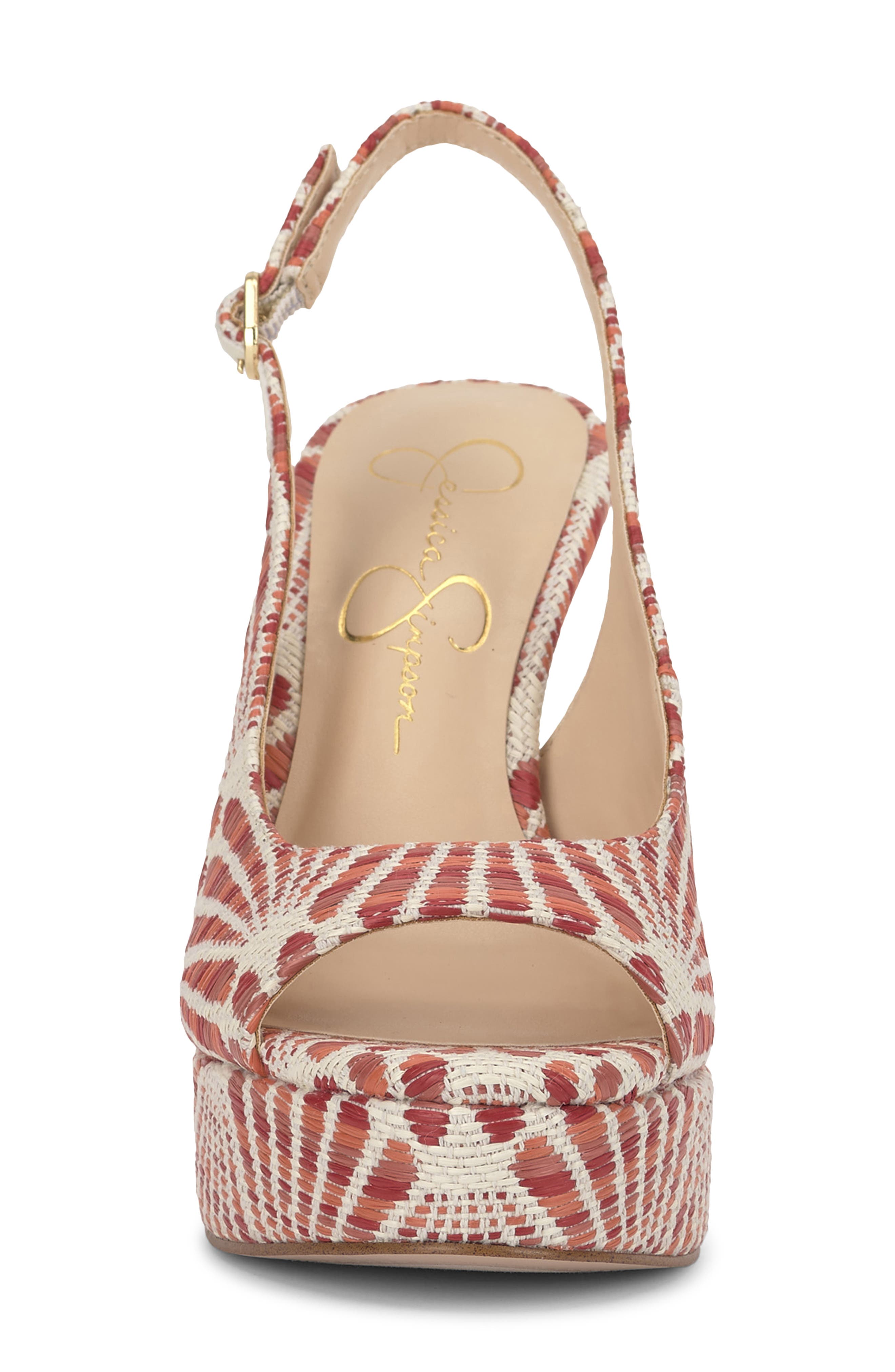 Sibilla Slingback Platform Sandal, Alternate, color, ORANGE