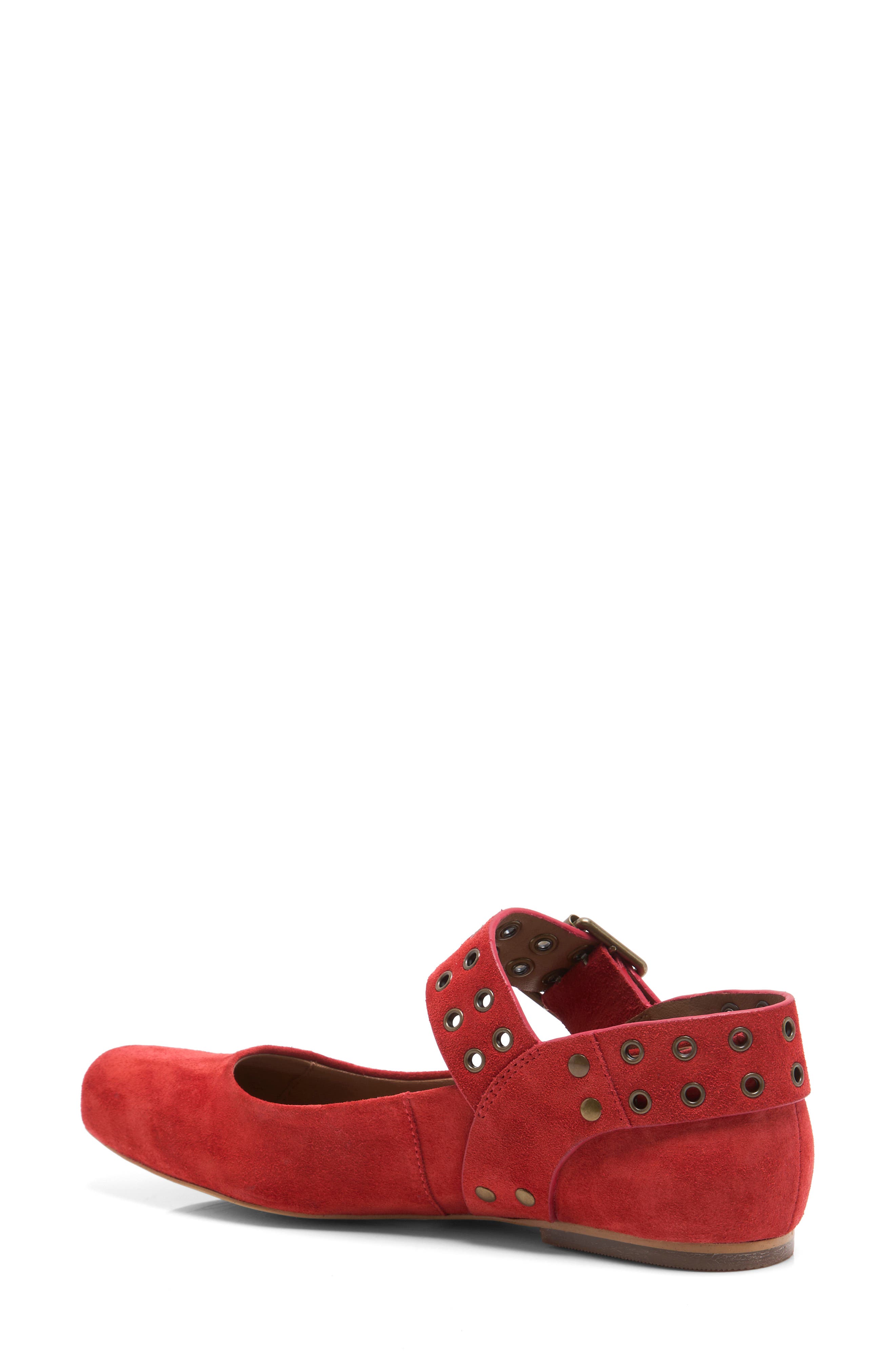 Maggie Mary Jane Flat, Alternate, color, LOLLIPOP SUEDE