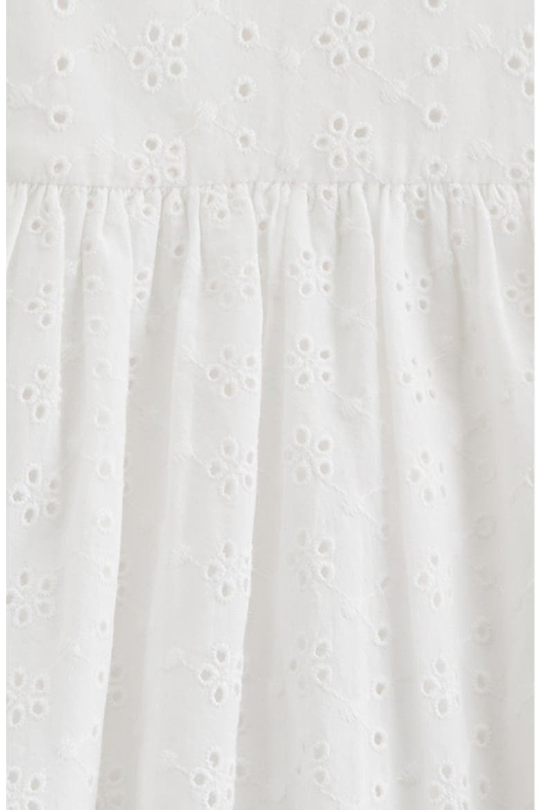 Bubble Cotton Broderie Anglaise Dress with Bloomers, Alternate, color, WHITE